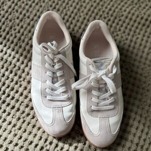 J. Crew Women's Beige and White Sneakers